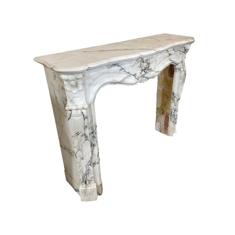 French White Marble Mantel