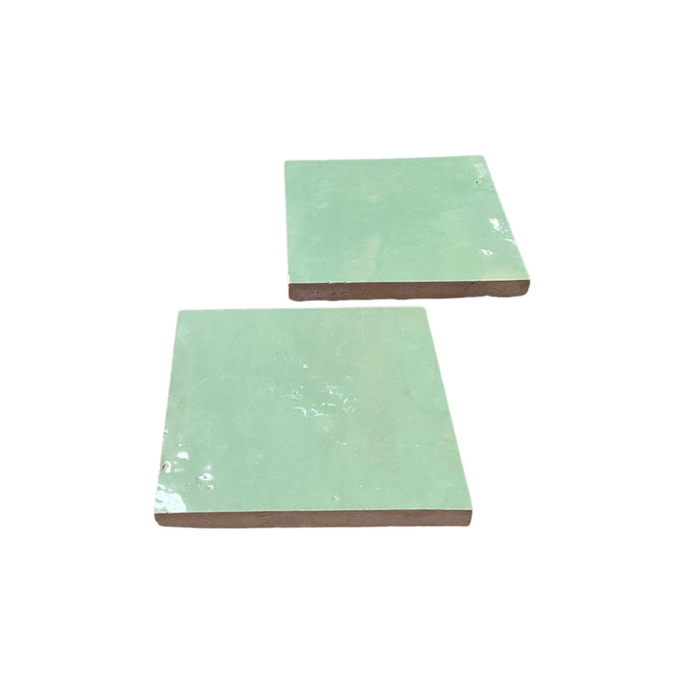 Moroccan Glazed Light Moss Green Terracotta Tile (TC-M-MOSSGREEN)