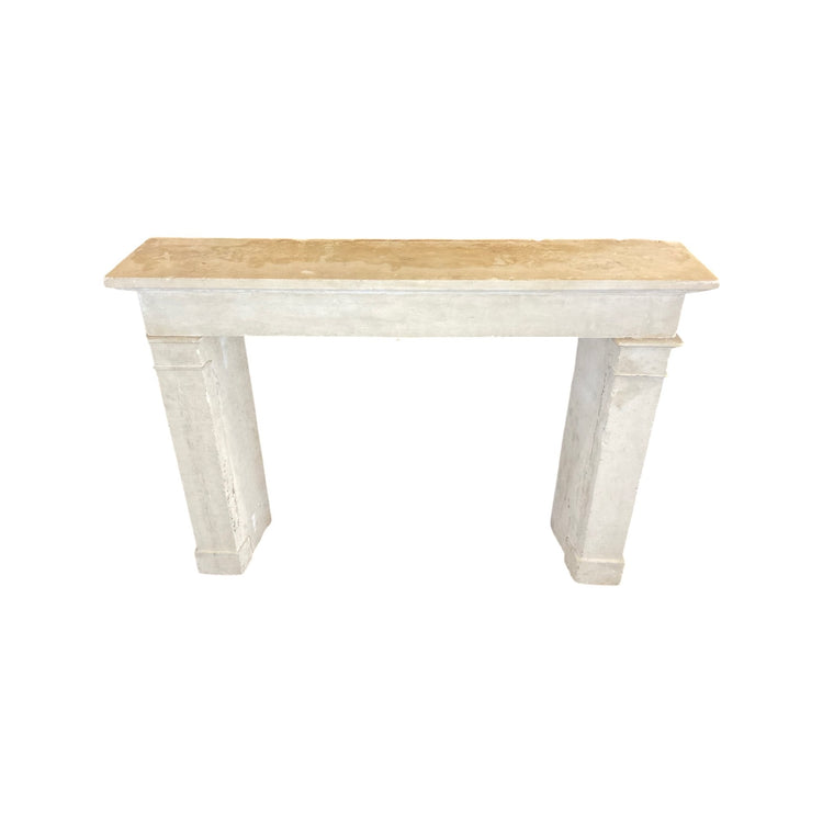 French Limestone Mantel