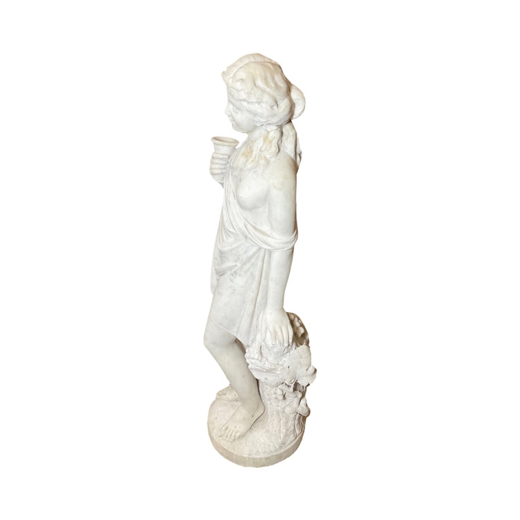 French White Carrara Marble Sculpture