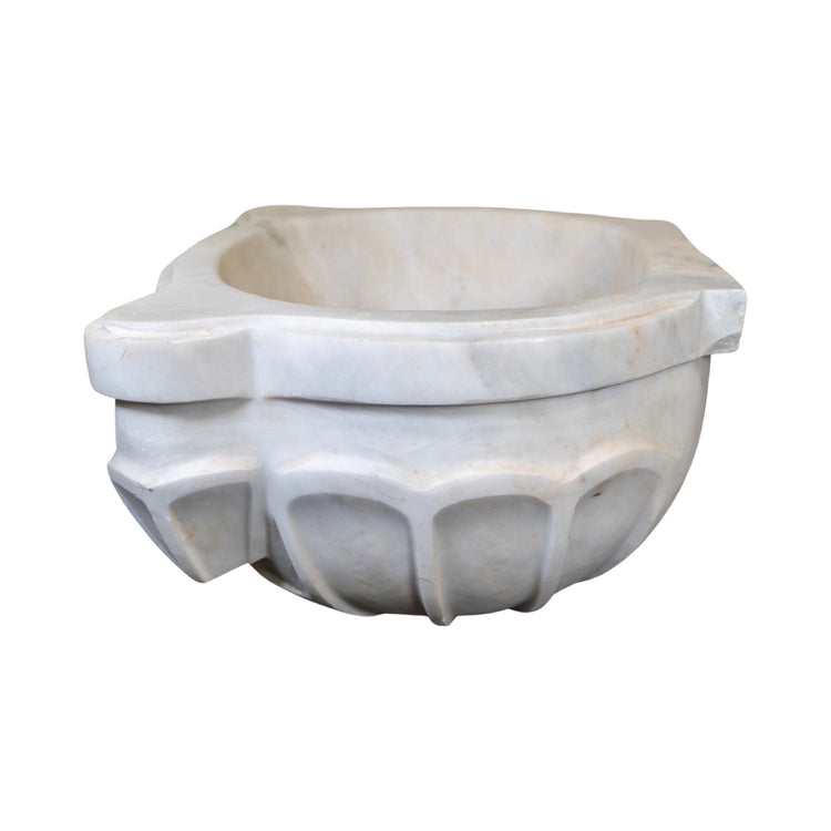 French White Marble Sink (S-OX6B)