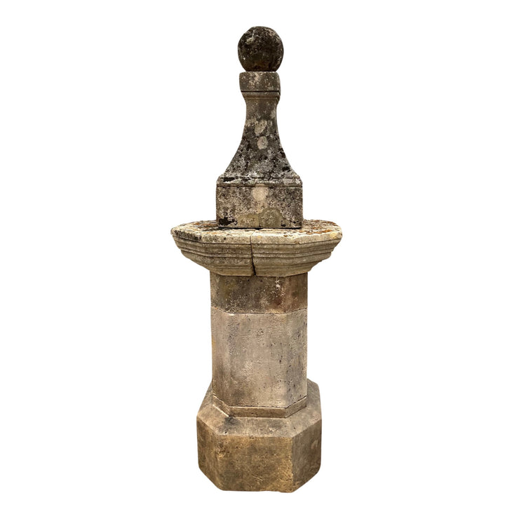 Pair of Antique French Limestone Finials (GE-SNLM)