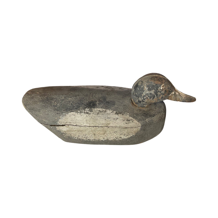 Chinese Antique Wooden Duck Decoy Sculpture