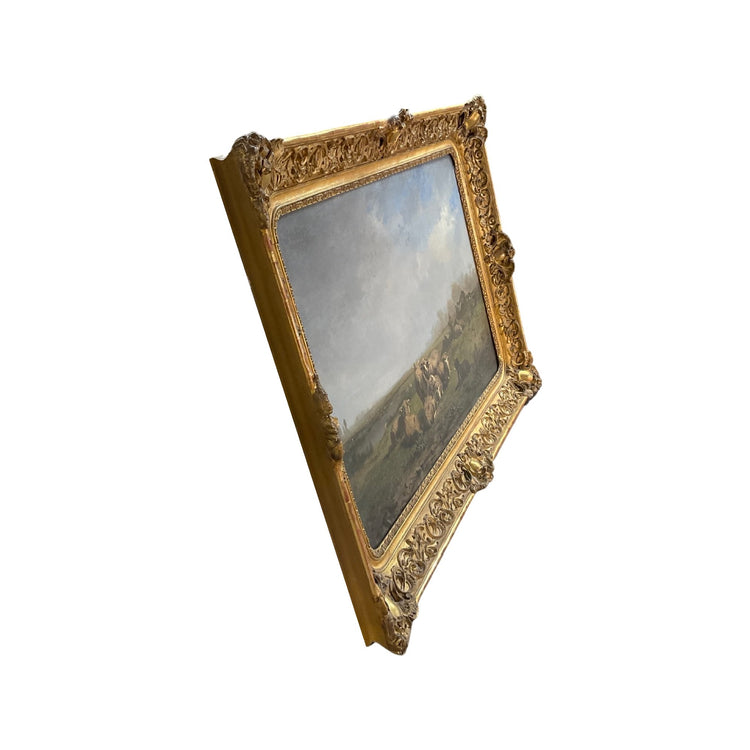 French Gold Leaf Framed Painting (HD-RSZO)