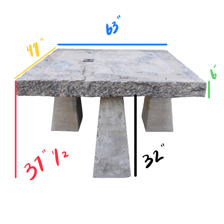 Antique French Limestone Table (GE-TFDJ)