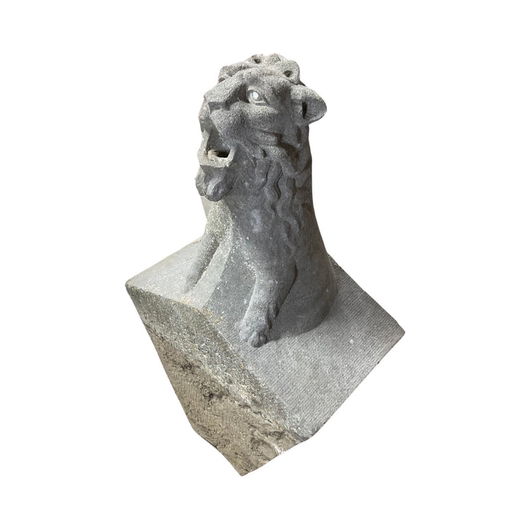 Pair of Belgian Bluestone Sculpture Gargoyles (GE-HPDU)