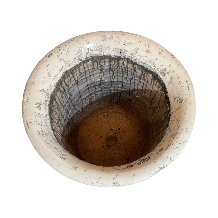 Contemporary French Glazed Terracotta Planter (V-MRDU)