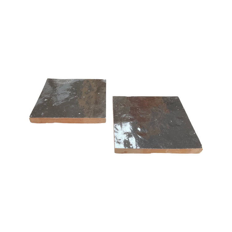 Moroccan Glazed Black Terracotta Tile (TC-M-BLACK)
