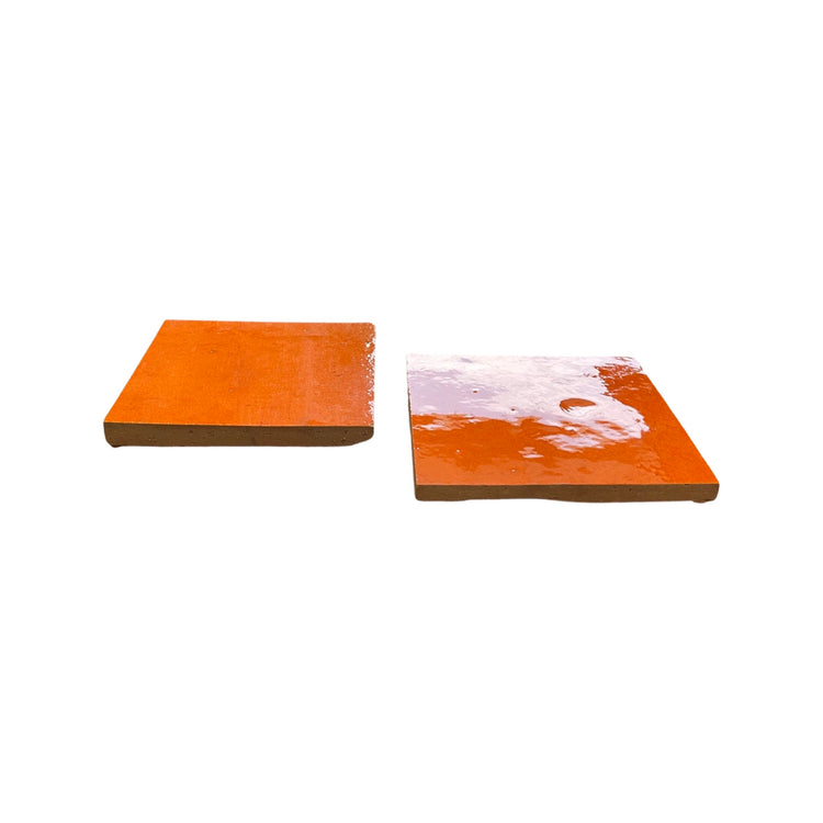 Moroccan Glazed Orange Terracotta Tile (TC-M-ORANGE)