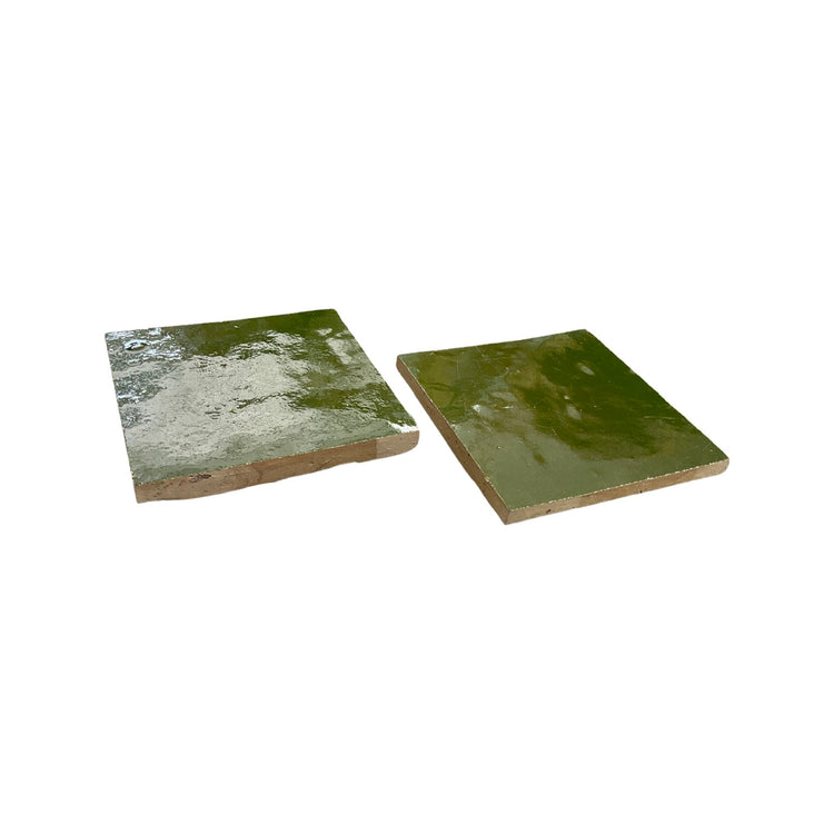 Moroccan Glazed Dark Olive Terracotta Tile (TC-M-DARKOLIVE)