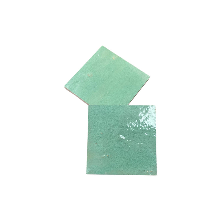 Moroccan Glazed Medium Moss Green Terracotta Tile (TC-M-DARKMOSS)