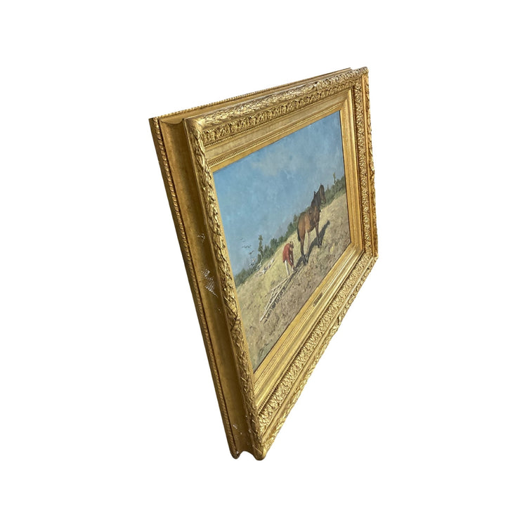 French Gold Leaf Framed Painting (HD-SKXP)