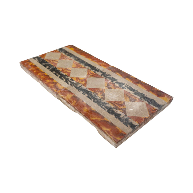 Reclaimed French Encaustic Geometric Concrete Tile (ET-TDQE)