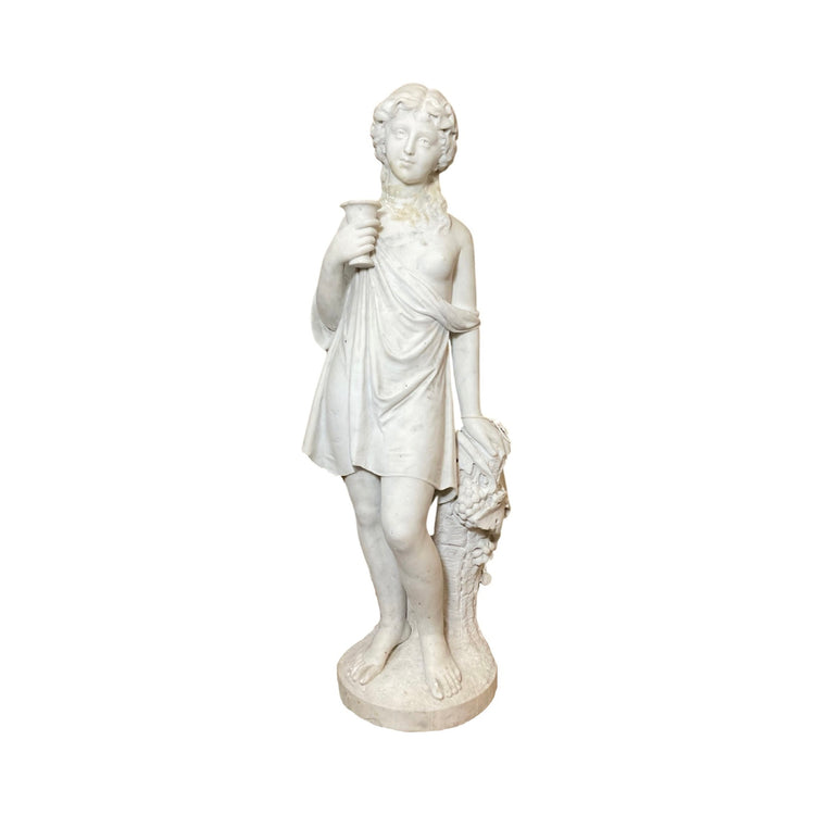 French White Carrara Marble Sculpture