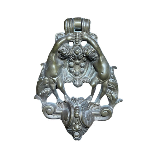 French Bronze Cherub Door Knocker