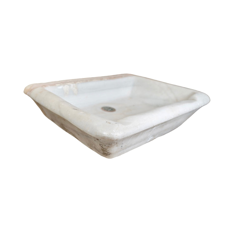 French White Carrara Marble Sink
