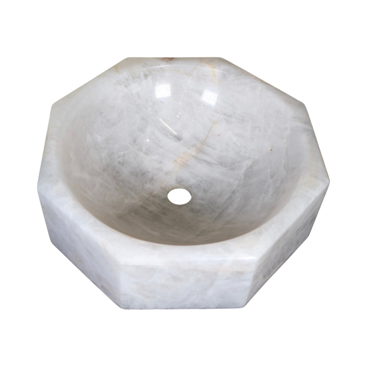 Brazilian Rock Crystal Octagonal Sink (S-S8N9)