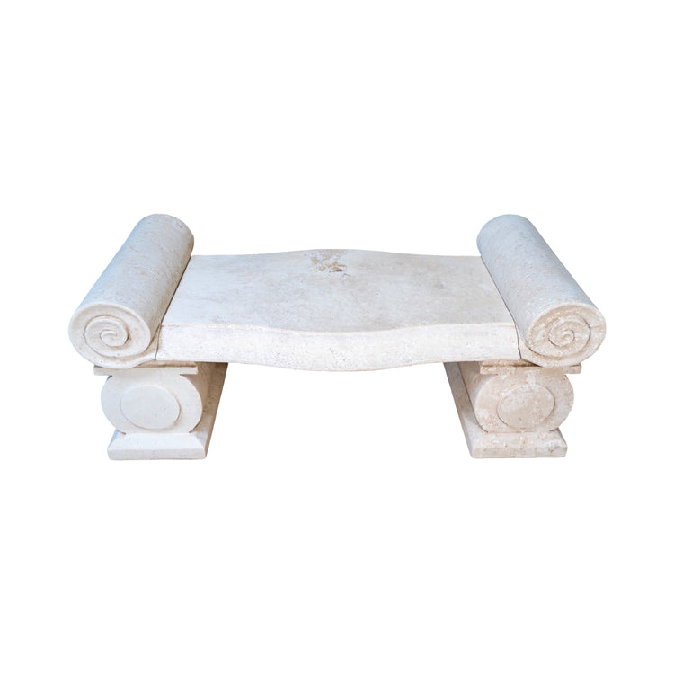 Contemporary French Limestone Bench (GE-EVGH)