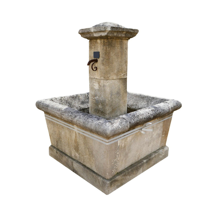 Antique French Limestone Central Fountain (FO14-A)