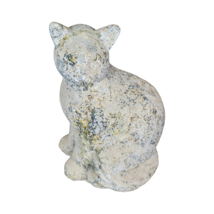 Contemporary French Granite Composite Cat Sculpture (GE-BLNA)