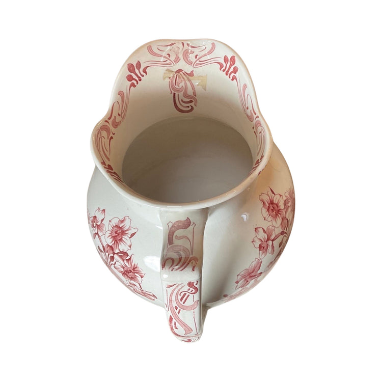 Antique English Porcelain Bowl and Pitcher (HD-HTNB)