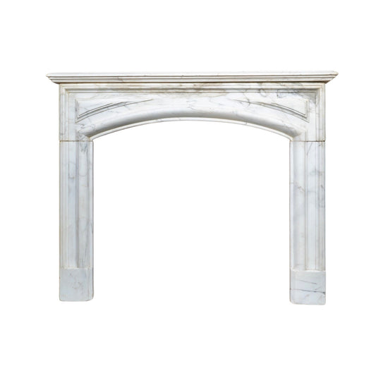 French White Carrara Marble Mantel