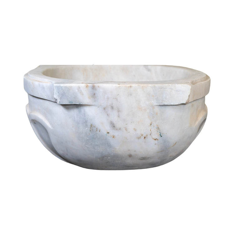 French White Marble Sink (S-OX6B)