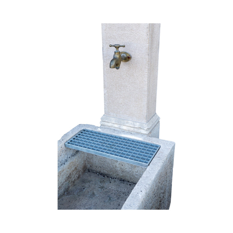 Antique French Burgundy Limestone Wall Fountain (F-SDXB)
