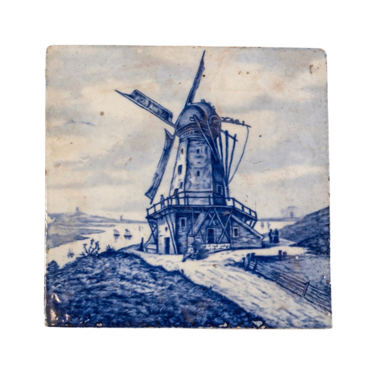 Belgian Glazed Delft Stippling Tiles