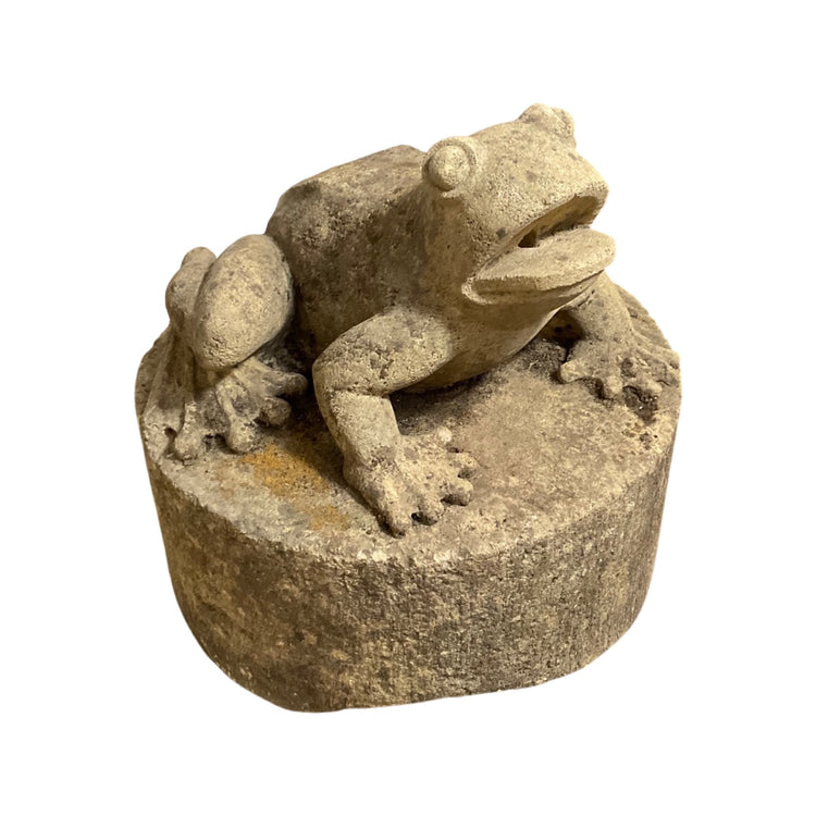 Pair of English Fountain Frog Water Exits