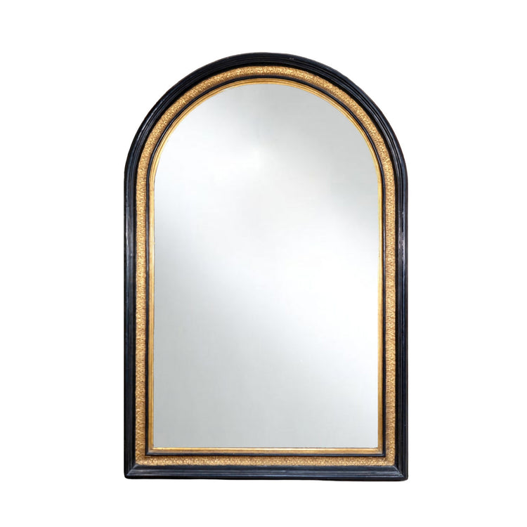 Antique French Ebony Wooden Mirror (HD-HSGE)