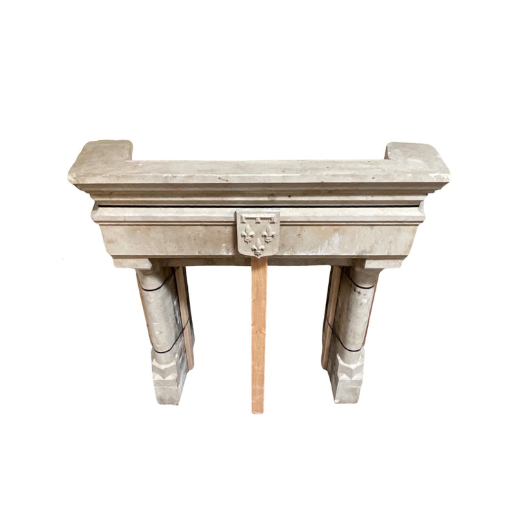 French Limestone Mantel