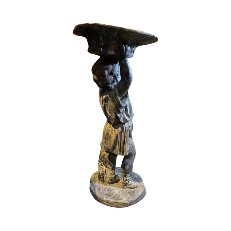 French Pewter Cherub Birdbath (GE-EVLT)
