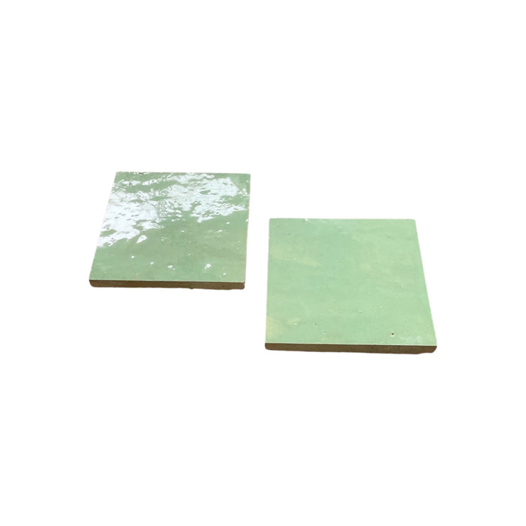 Moroccan Glazed Light Moss Green Terracotta Tile (TC-M-MOSSGREEN)