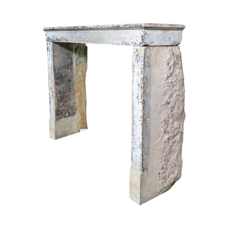 Antique Belgian Bluestone Farmhouse Mantel (M-EQ92P)