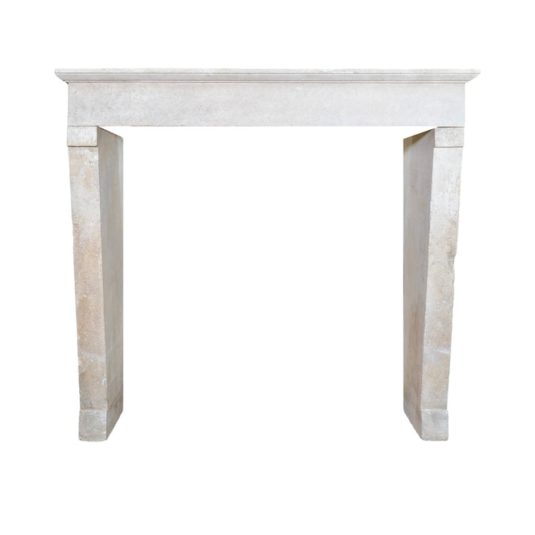 Antique French Limestone Mantel (M-WCXP)