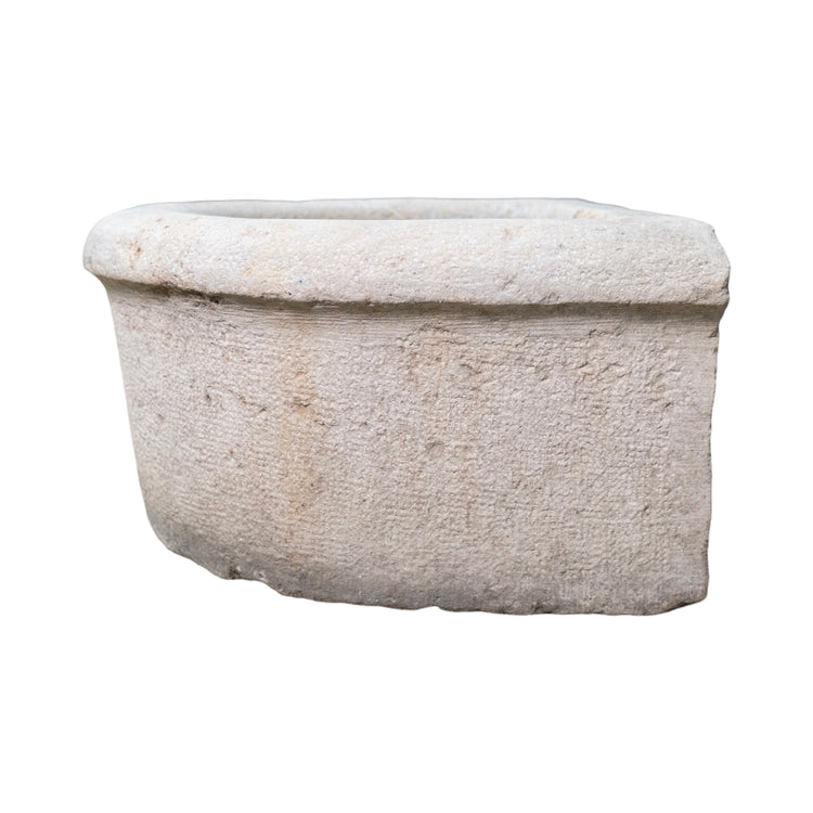 Antique French Burgundy Limestone Wall Sink (S-ZMYW)