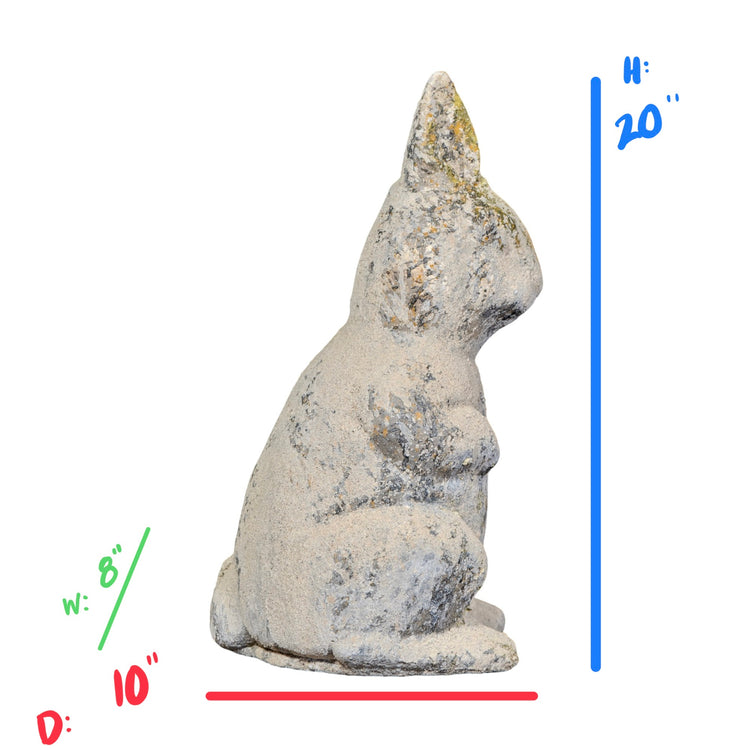 Contemporary French Granite Composite Rabbit Sculpture (GE-YAHR)