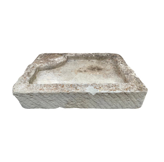 Antique French Limestone Sink (T-BUWX)