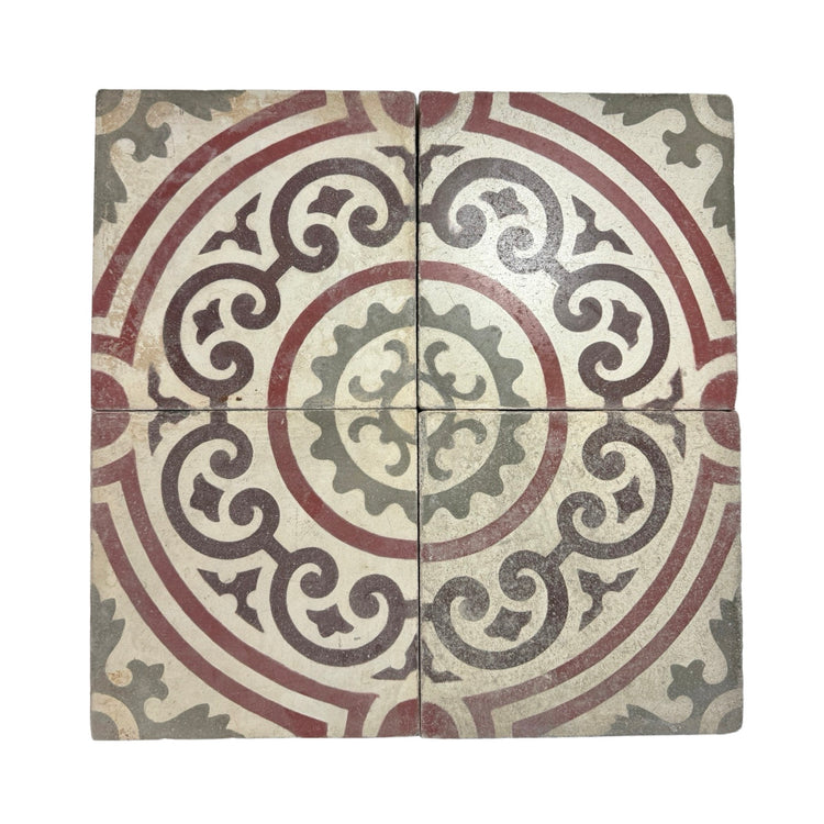 Reclaimed French Encaustic Concrete Tile (ET-YWKB)
