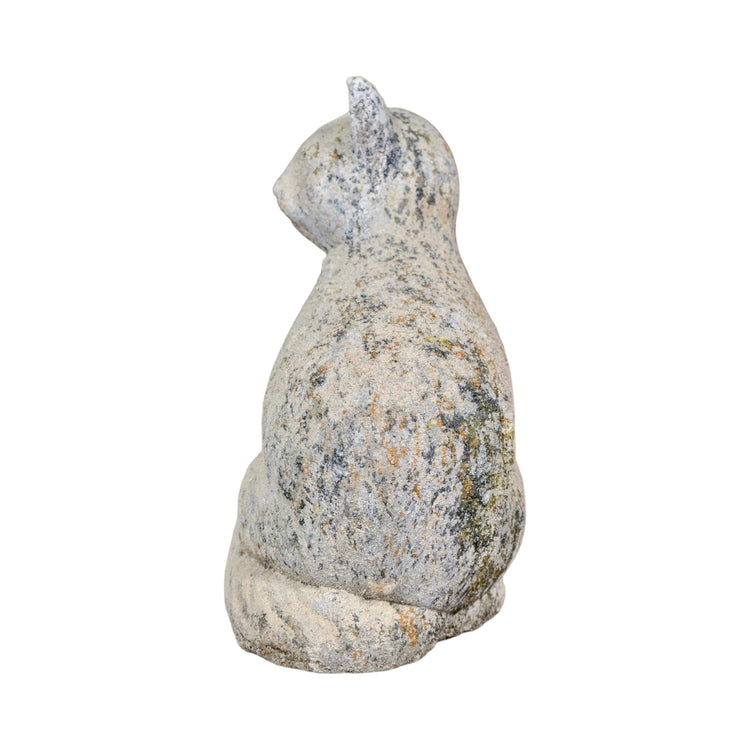 Contemporary French Granite Composite Cat Sculpture (GE-BLNA)