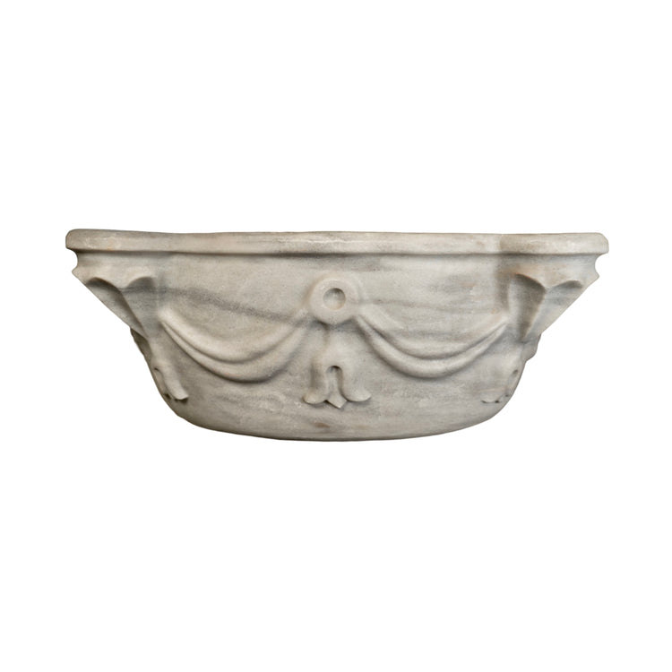 French White Carrara Marble Sink (S-S910)