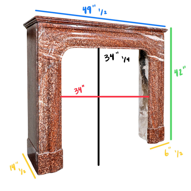 Antique French Marble Mantel (M30100)