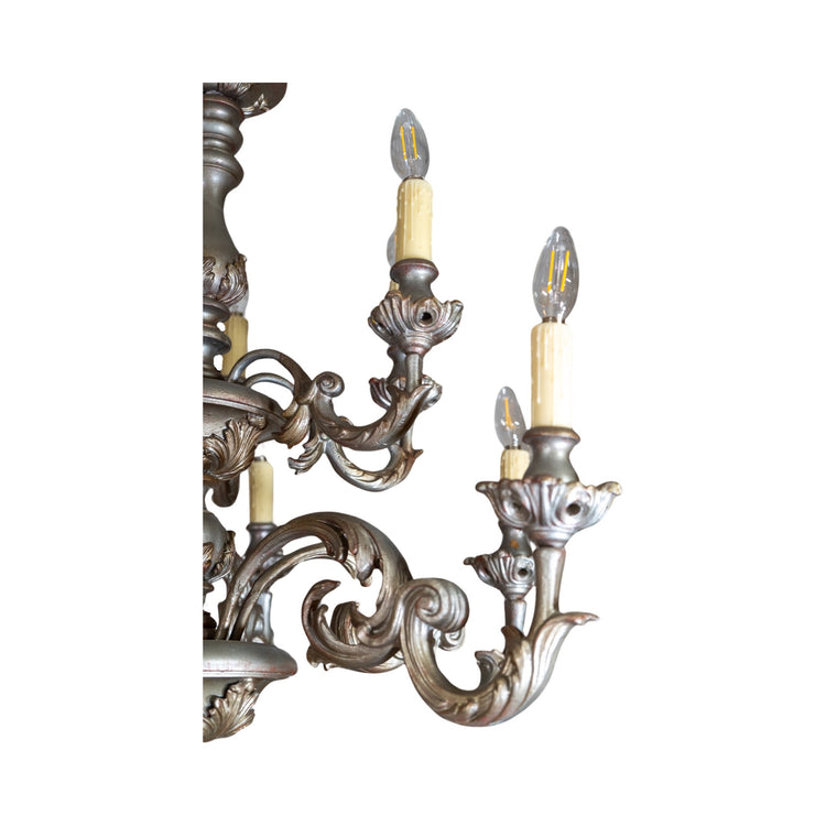 French Oak Wood Chandelier (L-QUJA)