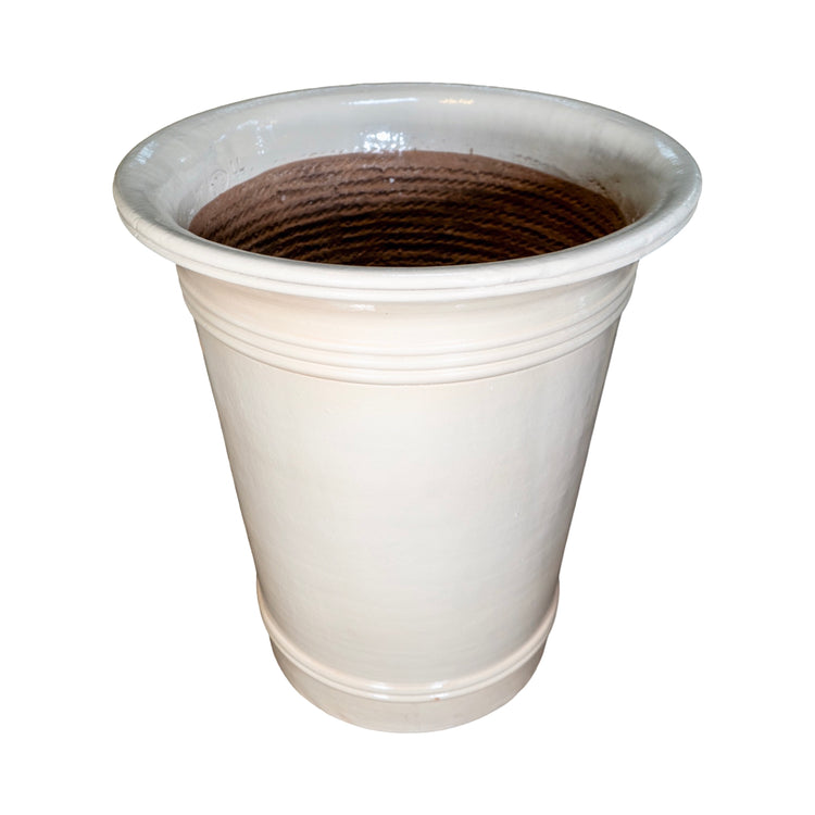 Contemporary French Terracotta Glazed Art Deco Vase (V-GEVM-A)