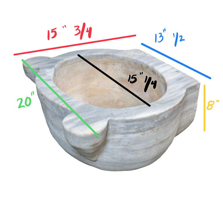 Greek White Carrara Marble Sink (MS289)