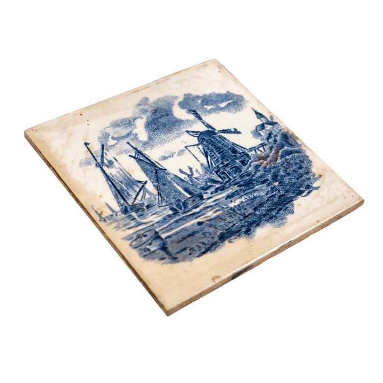 Belgian Glazed Delft Stippling Tiles (HD-SGZM)