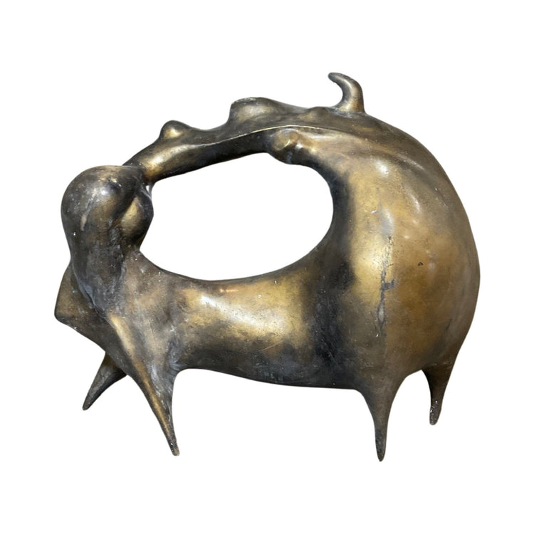 French Bronze Mythical Sculpture (HD-AWKB)