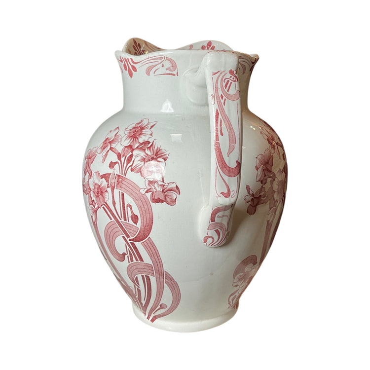 Antique English Porcelain Bowl and Pitcher (HD-HTNB)