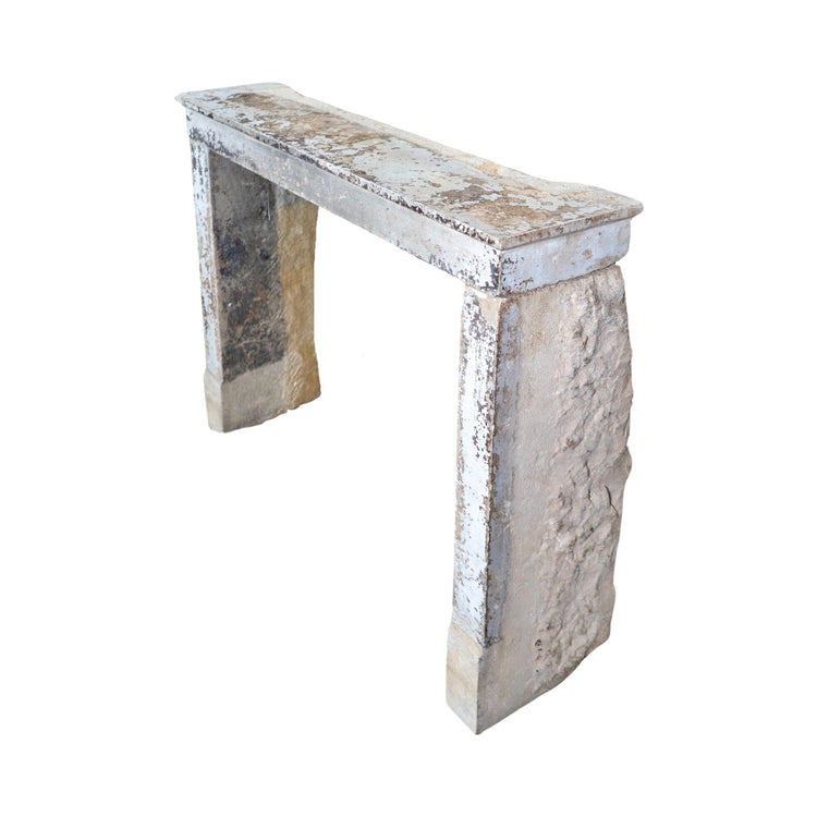 Antique Belgian Bluestone Farmhouse Mantel (M-EQ92P)